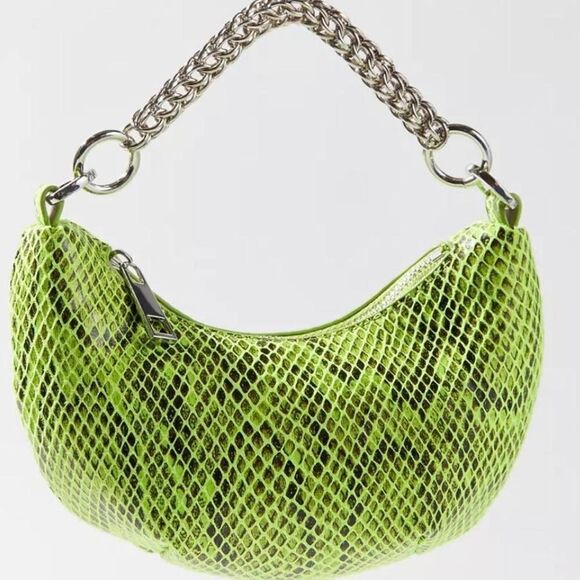 UO Bea Micro SnakePrint Crescent Bag - Picture 1 of 7